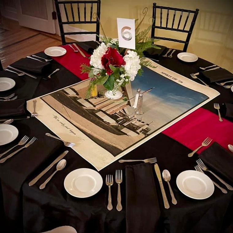 Theater in the Mansion Table Settings